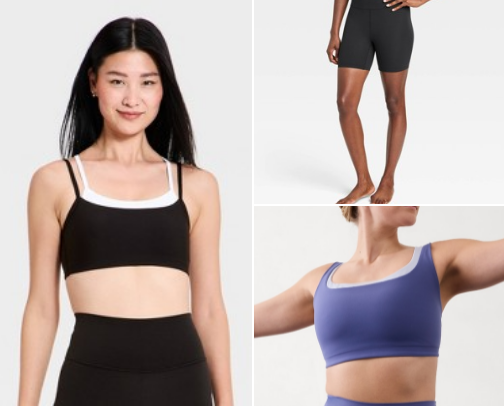 wishlist for workout clothes! cover photo collage