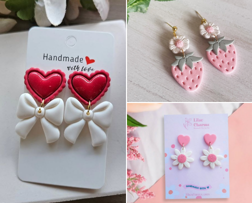 Polymer clay earring ideas I swoon over cover photo collage