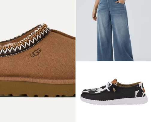 Fall footwear cover photo collage