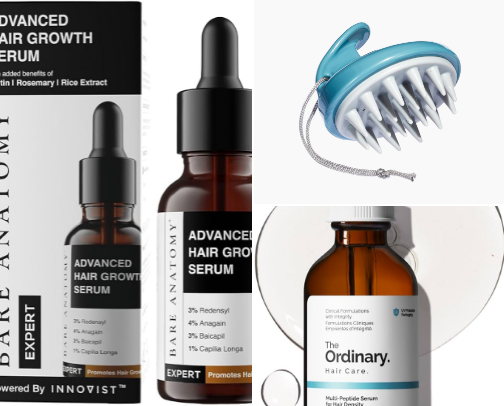 Hair Volume + Density Stack: Topicals + Supplements for Maximum Effort cover photo collage