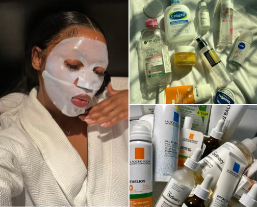 Skincare products I love and trust cover photo collage