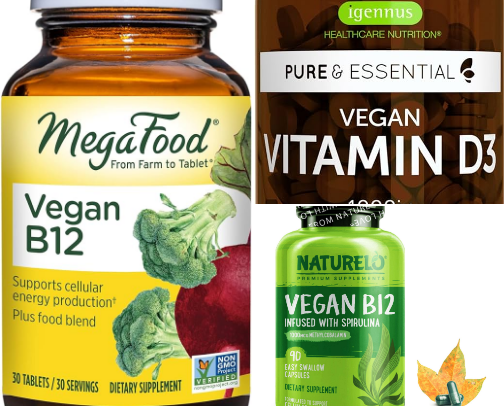 Vegan Vitamins cover photo collage