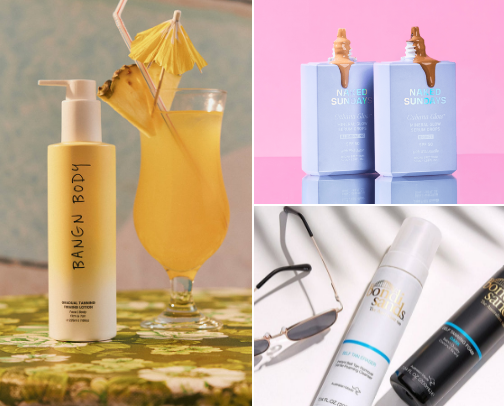 Glow Goals ☀️✨ The Tan Without the Burn cover photo collage