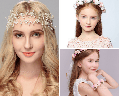 Hair accessories 😍 cover photo collage