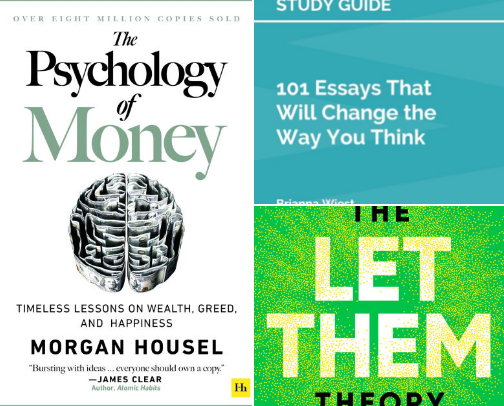Wealthy & Healthy Era — Books That Rewire Your Mindset & Money cover photo collage