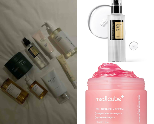 Glass Skin Routine🧖🏽‍♀️ cover photo collage