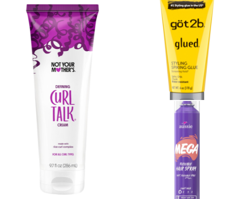 Hair products cover photo collage