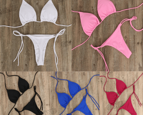 Swimsuits cover photo collage