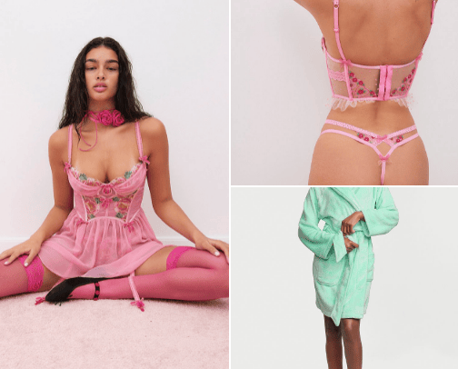 Feel gorgeous! Beautiful sexy lingerie and kimonos! cover photo collage