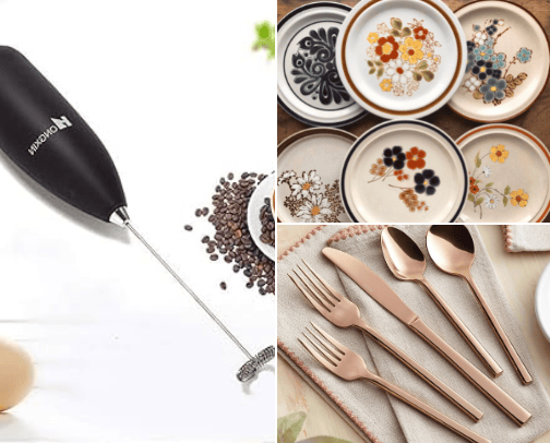 Kitchen accessories cover photo collage