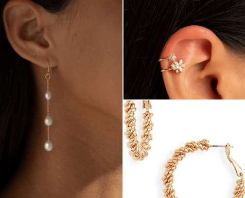 earrings cover photo collage