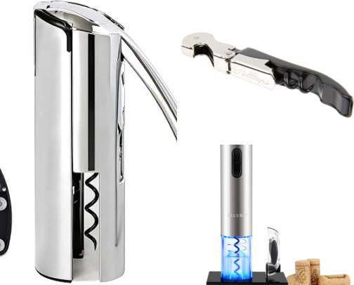 Lever and Wing Corkscrews That Pull Synthetic Corks Smoothly cover photo collage