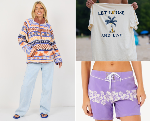 Surf wear inspo! cover photo collage