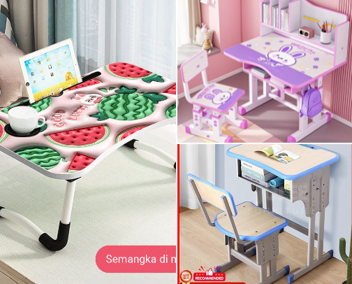 MEJA BELAJAR ANAK ANAK YANG SAYA SUKAI cover photo collage