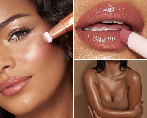 THE Glowy Makeup Guide cover photo collage