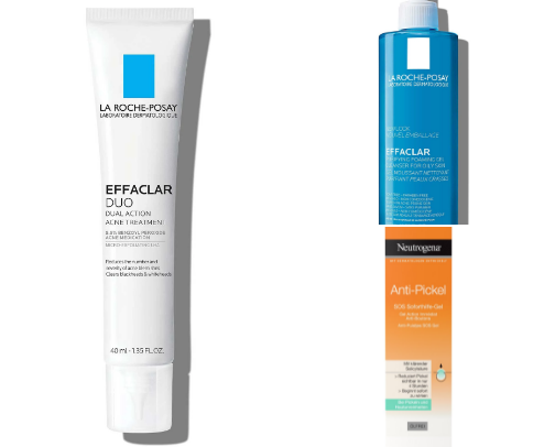 Skincare products cover photo collage