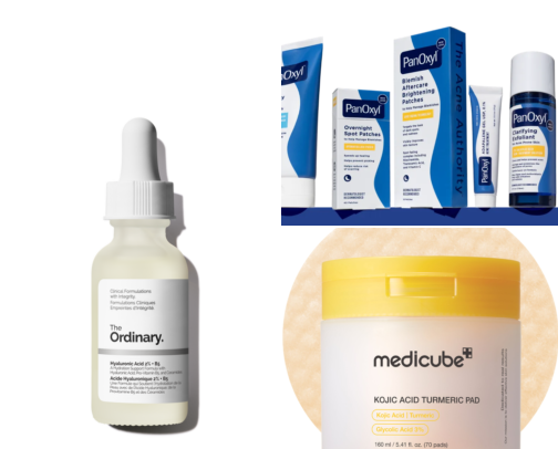 Skincare that helped my acne and blemishes cover photo collage