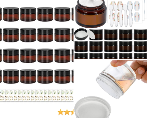 1 - 4oz Glass Jars cover photo collage