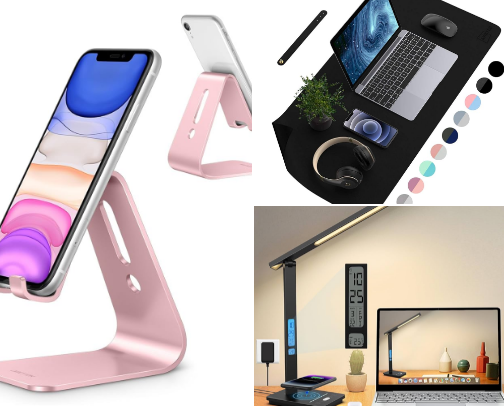 Pink Desk Must-Haves cover photo collage