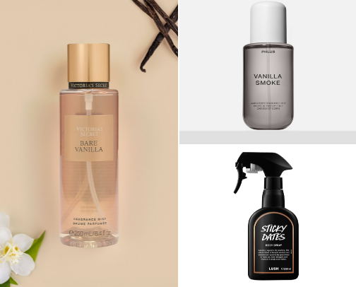 Vanilla fragrances and shower routine- tried and tested cover photo collage