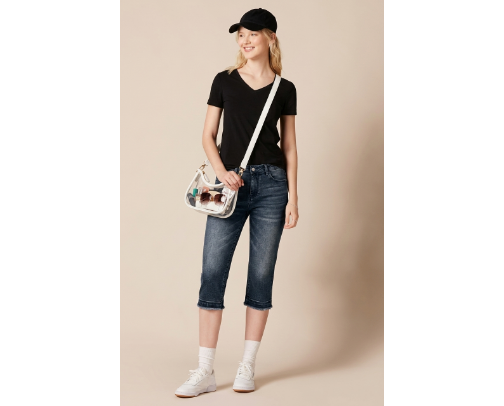 Denim Capris Outfit | Trending Amazon Daily Look cover photo collage
