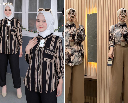 Rekomendasi baju wanita branded yang sedang trend di Shopee cover photo collage