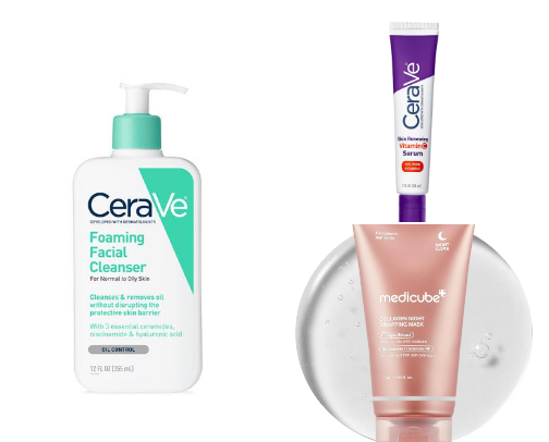 My favorite face/ cleansing products cover photo collage