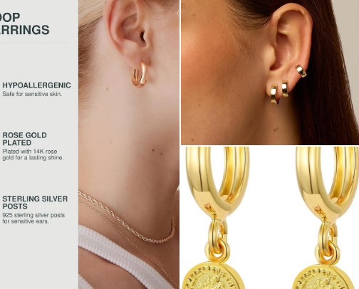 Amazon Affordable Jewelry I Never Take Off cover photo collage