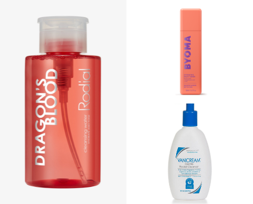 My all time favorite sensitive girlie skincare recs cover photo collage