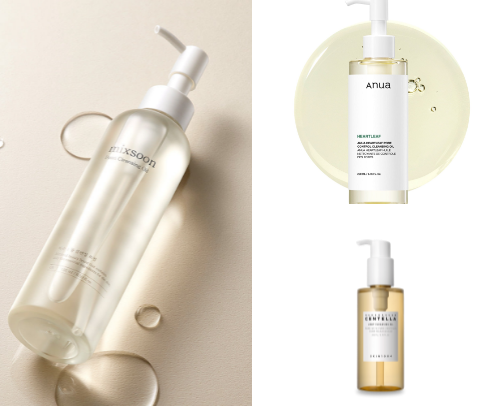 Skincare products for combination skin🩷 cover photo collage