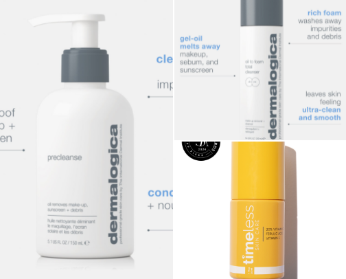 Beauty & Skincare for acne prone, combo skin. cover photo collage