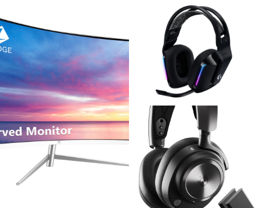 gaming setup cover photo collage