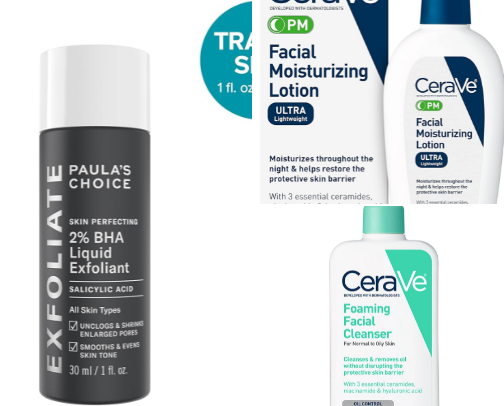 Teen Skincare Essentials List cover photo collage