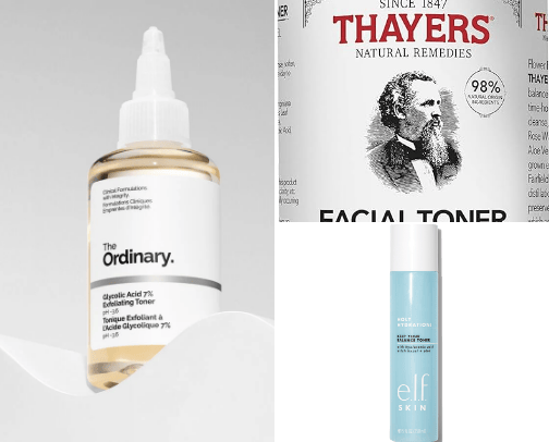 Toner Must Haves for all Skin Types cover photo collage