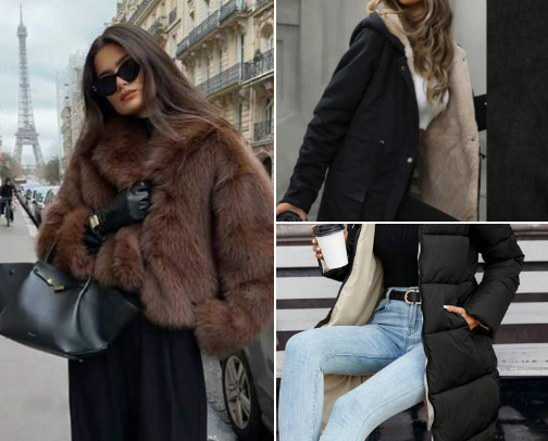 SHEIN winter closet cover photo collage