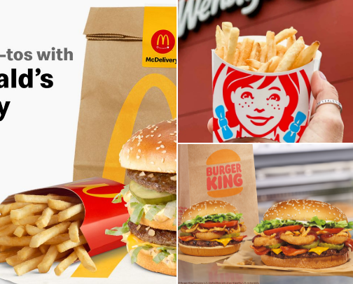 My favorite fast food restaurants🍔🌯🌮🍟 cover photo collage