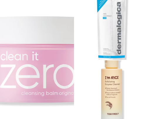 Skin care products I love cover photo collage