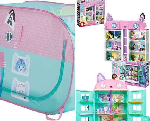 Gabby's Dollhouse toys cover photo collage