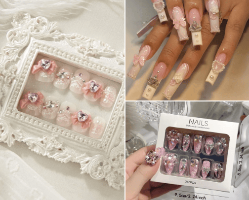 press on nails inspo 💅🔥 cover photo collage