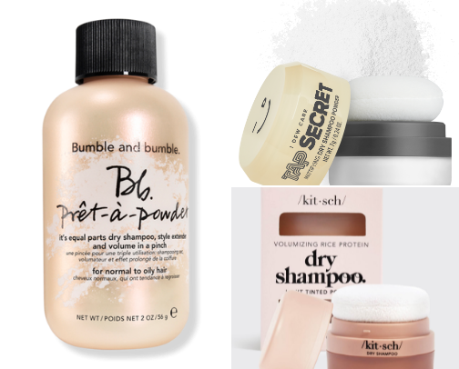 Fave Dry Shampoos for Oily hair cover photo collage