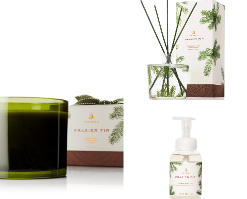 Thymes Frasier Fir- 
BEST Holiday Scent 🌲 cover photo collage
