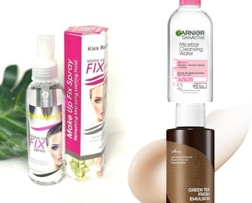 Makeup skin prep for oily skin cover photo collage