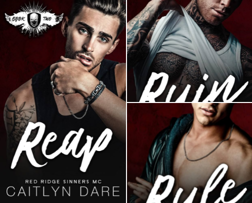 Free PDF - Reap: A Dark MC Romance (Red Ridge Sinners MC Book 2) companions cover photo collage