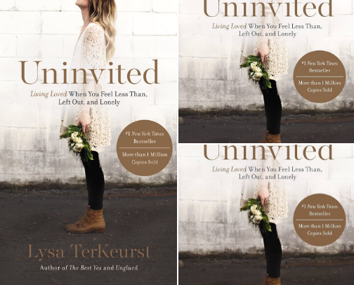 Uninvited: Living Loved When You Feel Less Than, Left Out, and Lonely companions cover photo collage