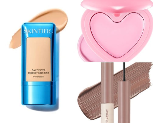 My favorite daily makeup recs for tan-skin💅🏼 cover photo collage