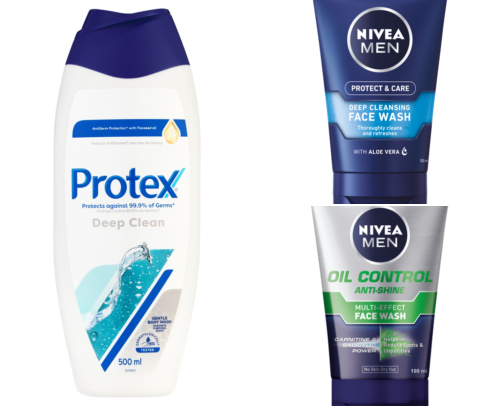 My everyday men's skincare, shower to sunscreen cover photo collage