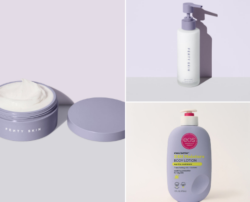 Body lotion cover photo collage