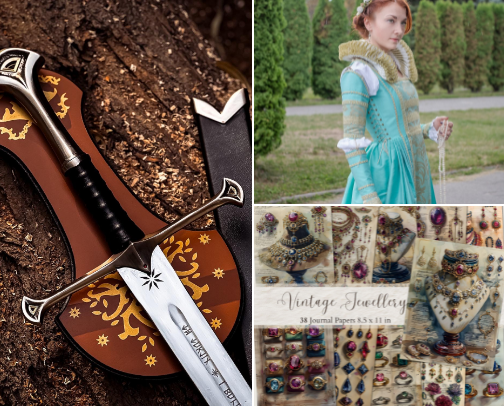 Etsy has the best find for Renaissance Faires! Unique varieties of prep for your adventure! cover photo collage