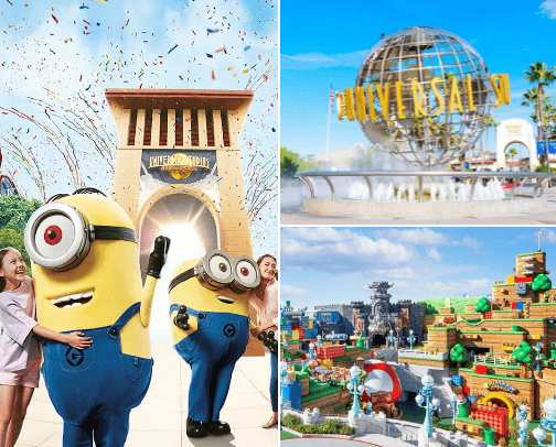 Rides in Various Countries (Universal Studios) cover photo collage