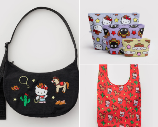 Sanrio Western Baggu Collection cover photo collage